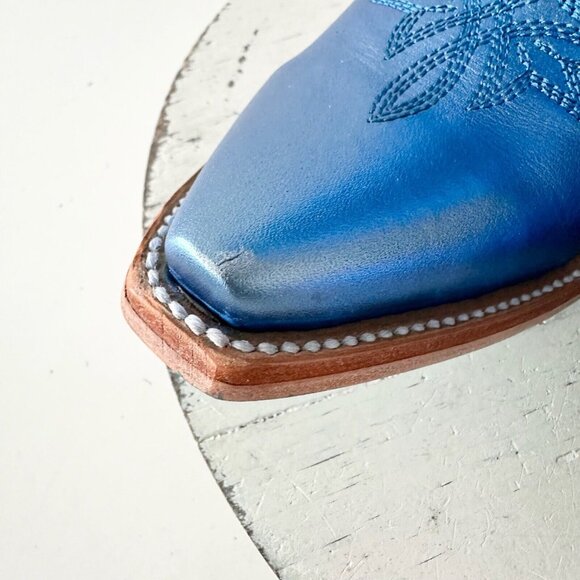 Blue Heeled Boots - Picture 6 of 15